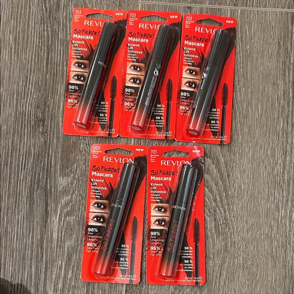 Revlon So Fierce Black Mascara Bundle (blackened brown )
